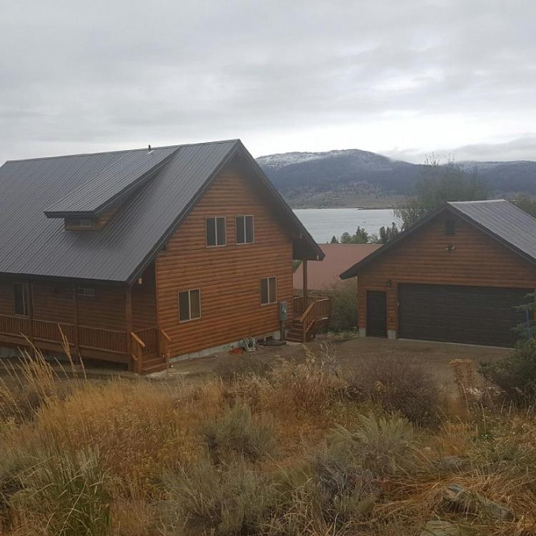 Pond Cabin and Garage