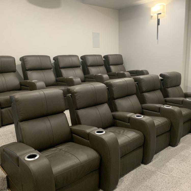 Custom theater room