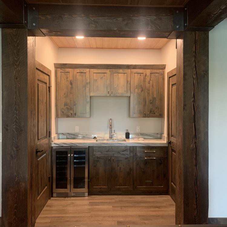 Custom wet bar